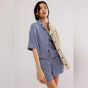 COPY - Free people Seersucker Boxer PJ Set